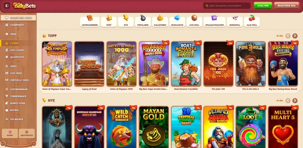 Spillutvalget hos BillyBets Casino