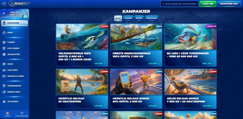 Bassbet casino bonuser og kampanjer